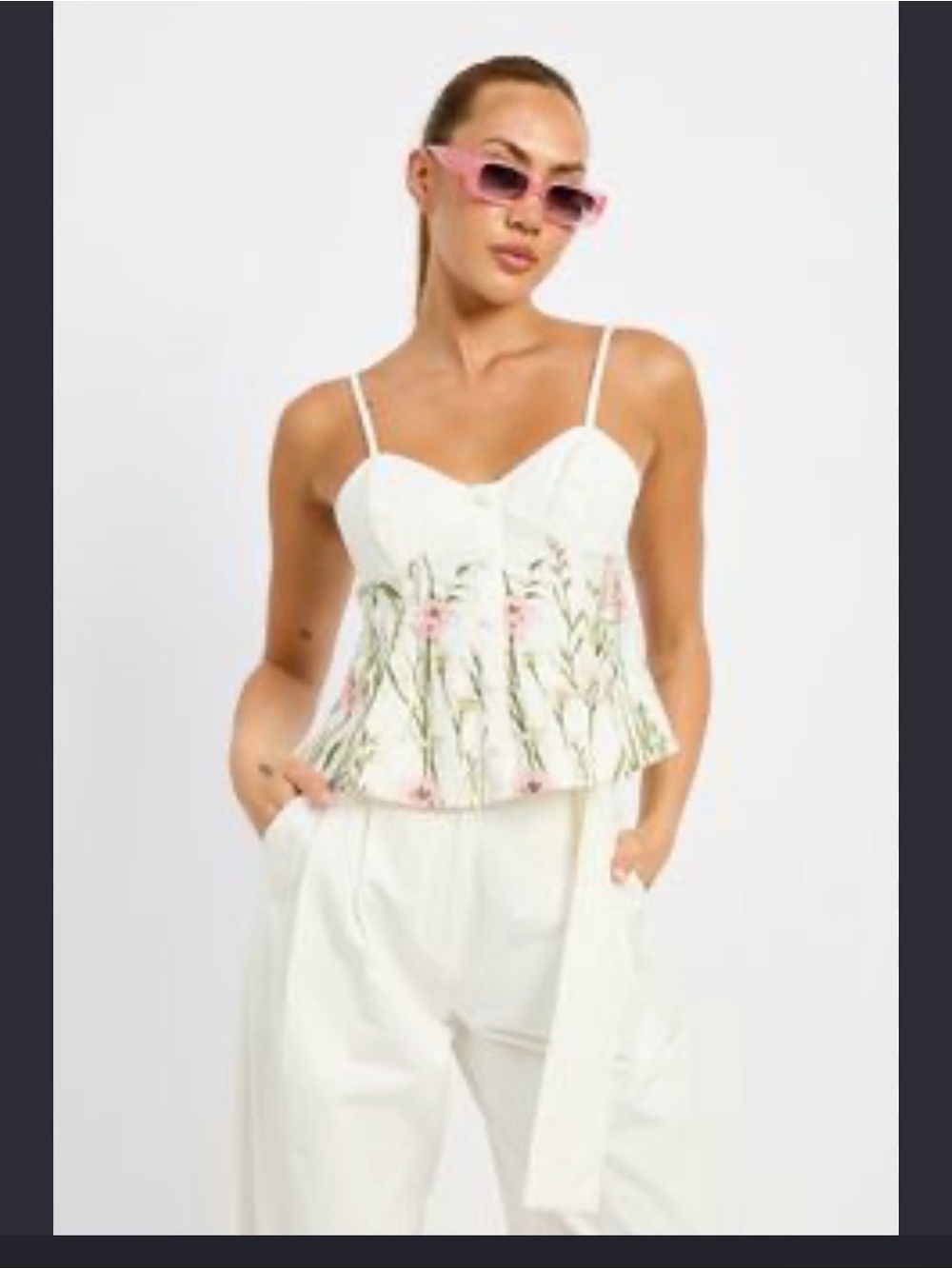 Floral tank top